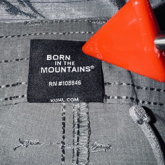 KUHL Horizn Gray Ripstop Skinny Pants 10 Short Hiking Climbing Outdoor Active - Picture 8 of 11